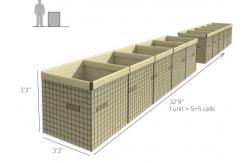 China Rapid Deployed Welded Mesh 3mm Hesco Containers supplier
