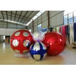 Stage Customized Advertising Fireproof Inflatable Mirror Ball For Christmas Decoration for sale