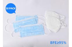 China Anti Dust Earloop Face Masks Surgical Mouth Mask Adjustable Nose Piece supplier