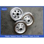Conductor Stringing Block Aluminum Sheaves For Stringing Pulley With Neoprene Lined