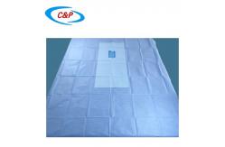 China Blue Surgical Lithotomy Drape Sheets 40 X 48 Customized For Medical supplier