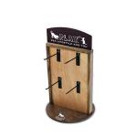 Table Top Wooden Display Stand Wooden Pet Toy Display Stand With Hooks for sale