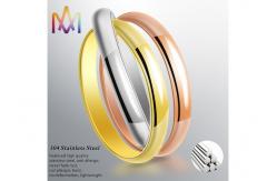 China 1.5mm Thickness Three Piece Stackable Engraved Rings supplier