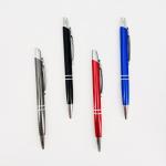 Aluminum Press Ballpoint Pen 1.0 mm Metal Barrel Gift Pen Stationery Supply for sale