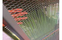 China 2meter length Uniform Hole Highway fence Painted Expanded Metal Mesh supplier