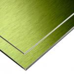 0.03-0.5mm Brushed Finish PVDF Aluminum Panels For Exterior Wall for sale