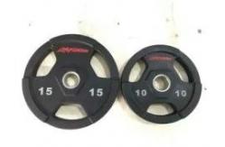 China Multifunctional Rubber Coated Weight Plates Set 100kg Outdoor Exercise supplier