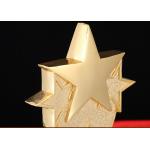 Gold Silver Bronze Personalized Trophy Cup 330mm Height With 3D Engraved Star