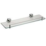 Stainless Steel 304 Wall Mounted Glass Rack Decorative Glass Shelves For Bathroom for sale