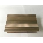 Anti - scratch Rose Gold Polished Aluminium Profile For Door And Window