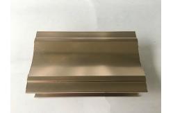 China Anti - scratch Rose Gold Polished Aluminium Profile For Door And Window supplier