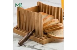 China Supply Bamboo Bread Slicing Machine with Multifunctional Design 34cm x 24cm x 21cm supplier