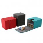 OEM Acceptance - Custom PU Leather Card Deck Card Box Trading Card Game Box for sale
