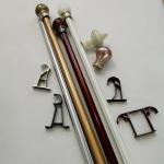 0.3mm 6.3 Metres Wrought Iron Metal Pipe Curtain Rod for sale