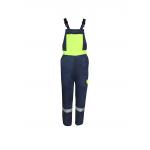 345 GSM Quilted Workwear Bib Overalls Adjustable Buckles And Reflective Tapes for sale