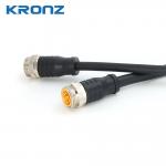 7/8 Circular Connector with Straight PVC Cable Outlet and Black Housing Material for sale