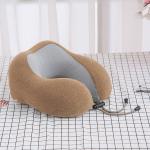 Adults Airplane U Shaped Memory Foam Travel Pillow With Super Soft Cover