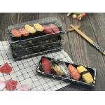 Transparent Lid Plastic Sushi Tray Food Grade Disposable for sale