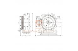 China Speed 1.75m/S Gearless Traction Motor For Passenger Elevator supplier