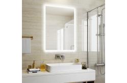 China Backlit Wall Mounted Vanity Mirror Dimmable Lighting Moisture Resistance supplier