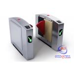 Anti Punching Dual Channels 0.6s Biometric Flap Barrier Gate for sale
