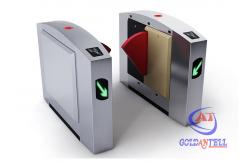 China Anti Punching Dual Channels 0.6s Biometric Flap Barrier Gate supplier