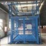 Blue 20000kgs Hydraulic Cargo Lift Elevator With Emergency Stop for sale