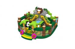 China Animal World Theme fireproof 9x8.5x5m Inflatable Fun City supplier