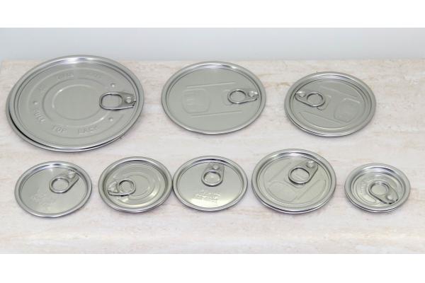 Air - proof Aluminium Easy Open Plastic Can lids , 126mm Diameter