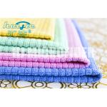 MIcrofiber Weft Knitted Hand Towel home use kitchen stripe cleaning towel super soft for sale