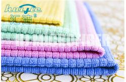 China MIcrofiber Weft Knitted Hand Towel home use kitchen stripe cleaning towel super soft supplier