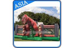 China Inflatable Jurassic Park Playgroud Dinosaur Fun City With Silk Screen Printing supplier