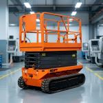 10m Electric Powered Crawler Scissor Lift Mobile Tracked Aerial Work Platform for sale