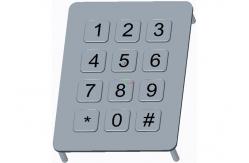 China Rugged Industrial Metal Numeric Keypad Front Side Mounting With Flat Keys supplier