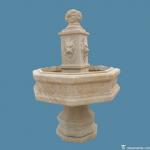 Lion Head Carved Marble Fountain Stone Water Outdoor Decro for sale