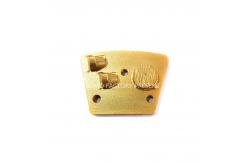 China CPS Trapezoid  1/2PCD Single Round  Magnetic Connection Diamond Grinding Shoes non-threaded supplier