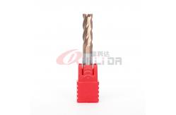 China 4 Flutes Single Flute Carbide End Mill 6mm 1/4 1/8 HRC55 supplier
