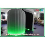 Photo Booth Wedding Props Round Inflatable Mobile Photobooth Black Inside With 16 Led Lighting Colors for sale