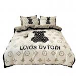 White Bear 100% Polyester Fibre Bedding Set Luxury Violent Bear Designer Duvet Cover for sale