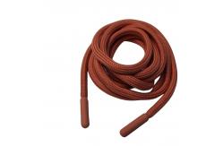China 100% Polyester Round Drawstring Cord With Rubber Coated Metal Tips supplier