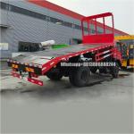 Dongfeng Dump Self Unload Flat Plate Truck Flatbed Transporter With Yuchai Engine