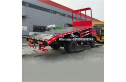 China Dongfeng Dump Self Unload Flat Plate Truck Flatbed Transporter With Yuchai Engine supplier