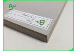 China FSC 1MM - 2MM Smoothness Grey Chipboard Thickness Customized 70 * 100CM supplier