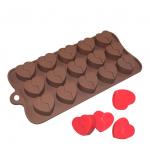 LFGB Custom Chocolate Molds Heart Shaped Mousse Cake Silicone Mold for sale