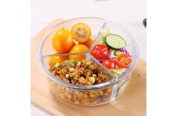 China leakproof 660ml 950ml Borosilicate Glass Lunch Box supplier