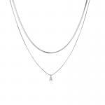 OEM Letter Pendant Necklace Sterling Silver Initial Charms Jewelry for sale