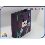 4C Printed Paper Packaging Special Bag Matte Lamination With Nylon Handle