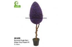 China Water Drop Shape 5ft Artificial Topiary Tree , Faux Topiary Balls In Pots supplier