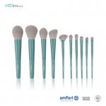 BSCI Long Ferrule 10 Piece Makeup Brush Set for Powder for sale