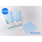 Outdoor Surgical Disposable Earloop Face Mask Anti Pollution Dust Mask 3 Ply for sale
